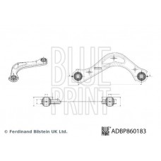ADBP860183 BLUE PRINT Ричаг незалежної підвіски колеса, подвеска колеса