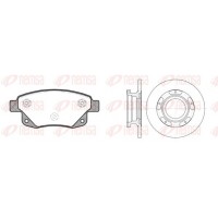 81252.00 REMSA Комплект гальм дисковий гальмівний механізм