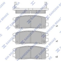 SP2089 Hi-Q Комплект гальмівних колодок дисковий гальм