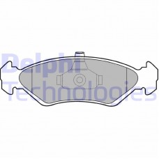 LP1603 DELPHI Комплект гальмівних колодок дисковий гальм