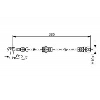 1 987 481 385 BOSCH Гальмівний шланг