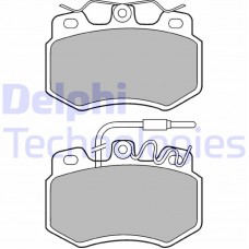 LP536 DELPHI Комплект гальмівних колодок дисковий гальм