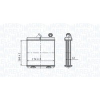 350218465000 MAGNETI MARELLI Теплообмінник обігрів салону
