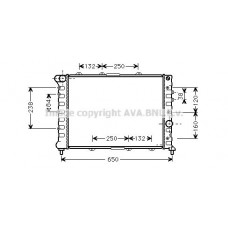 ALA2057 AVA QUALITY COOLING Радіатор охолодження двигуна
