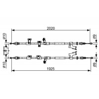1 987 482 709 BOSCH Тросик, cтояночный тормоз