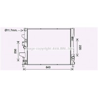 FD2644 AVA QUALITY COOLING Радіатор охолодження двигуна