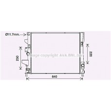 FD2644 AVA QUALITY COOLING Радіатор охолодження двигуна