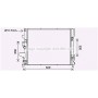 FD2644 AVA QUALITY COOLING Радіатор охолодження двигуна