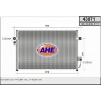 43071 AHE Конденсатор кондиціонера