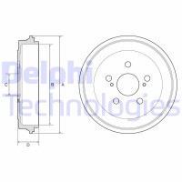 BF615 DELPHI Гальмівний барабан