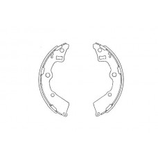 KBS-4409 KAVO PARTS Комплект гальмівних колодок