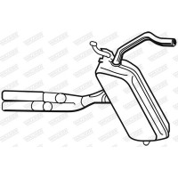 21565 WALKER Середній глушник вихлопних газів