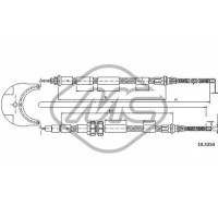 81794 Metalcaucho Тросик, cтояночный тормоз