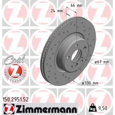 150.2951.52 ZIMMERMANN Гальмівний диск