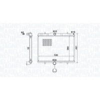 350213151800 MAGNETI MARELLI Радіатор охолодження двигуна