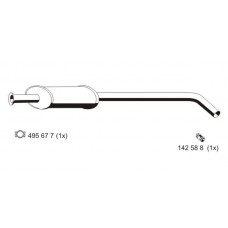 530033 ERNST Середній глушник вихлопних газів