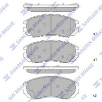 SP1723 Hi-Q Комплект гальмівних колодок дисковий гальм