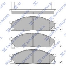 SP1140 Hi-Q Комплект гальмівних колодок дисковий гальм