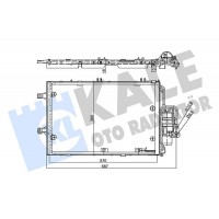 358255 KALE OTO RADYATÖR Конденсатор кондиціонера