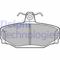 LP637 DELPHI Комплект гальмівних колодок дисковий гальм