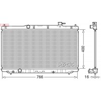 DRM40038 DENSO Радіатор охолодження двигуна