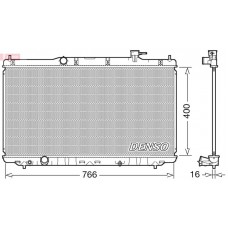 DRM40038 DENSO Радіатор охолодження двигуна