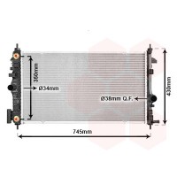 37002473 VAN WEZEL Радіатор охолодження двигуна