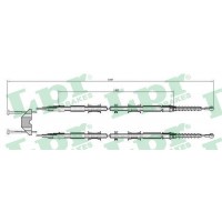 C0549B LPR Тросик, cтояночный тормоз