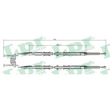 C0549B LPR Тросик, cтояночный тормоз