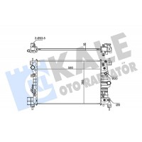 346080 KALE OTO RADYATÖR Радіатор охолодження двигуна