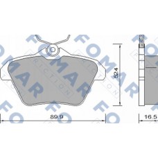 FO 650081 FOMAR Friction КомплеК т гальмівних колодок, дискове гальмо FO 650081 FOMAR Friction КомплеК т гальмівних колодок, дискове гальмо