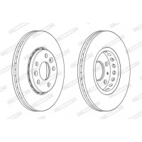 DDF2507C FERODO Гальмівний диск