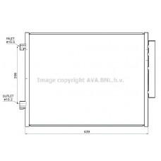 AL5159D AVA QUALITY COOLING Конденсатор кондиціонера