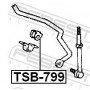 TSB799 FEBEST Опора стабілізатора