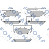 FO 913081 FOMAR Friction КомплеК т гальмівних колодок, дискове гальмо