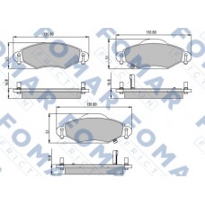 FO 913081 FOMAR Friction КомплеК т гальмівних колодок, дискове гальмо FO 913081 FOMAR Friction КомплеК т гальмівних колодок, дискове гальмо