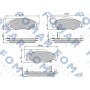 FO 913081 FOMAR Friction КомплеК т гальмівних колодок, дискове гальмо