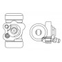 F 026 002 393 BOSCH Колісний гальмівний циліндр