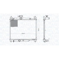 350213164800 MAGNETI MARELLI Радіатор охолодження двигуна