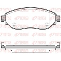 1617.08 REMSA Комплект гальмівних колодок дисковий гальм