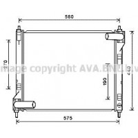 DN2354 AVA QUALITY COOLING Радіатор охолодження двигуна