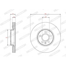 DDF2888C FERODO Гальмівний диск
