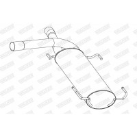 24308 WALKER Глушник вихлопних газів кінцевий