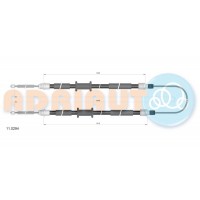 11.0294 ADRIAUTO Тросик, cтояночный тормоз