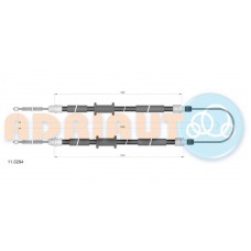 11.0294 ADRIAUTO Тросик, cтояночный тормоз