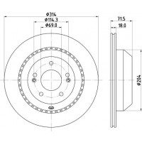8DD 355 131-881 HELLA PAGID Гальмівний диск