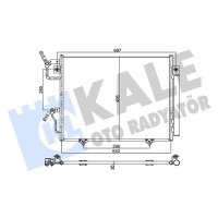 350635 KALE OTO RADYATÖR Конденсатор кондиціонера