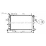 OLA2253 AVA QUALITY COOLING Радіатор охолодження двигуна