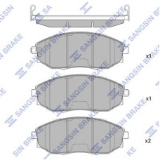 SP1193 Hi-Q Комплект гальмівних колодок дисковий гальм