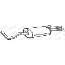 23232 WALKER Глушник вихлопних газів кінцевий